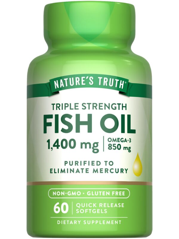 Nature's Truth Aceite de Pescado etiqueta