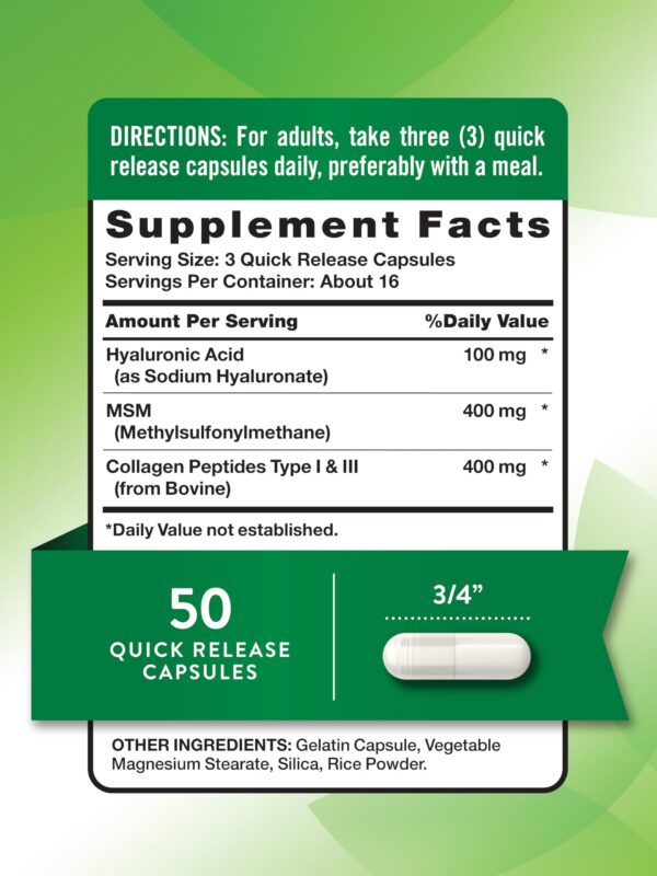 Etiqueta frontal Nature's Truth