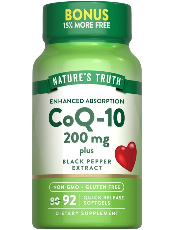 Version 1.0.0 Frasco de cápsulas suaves Nature's Truth CoQ10