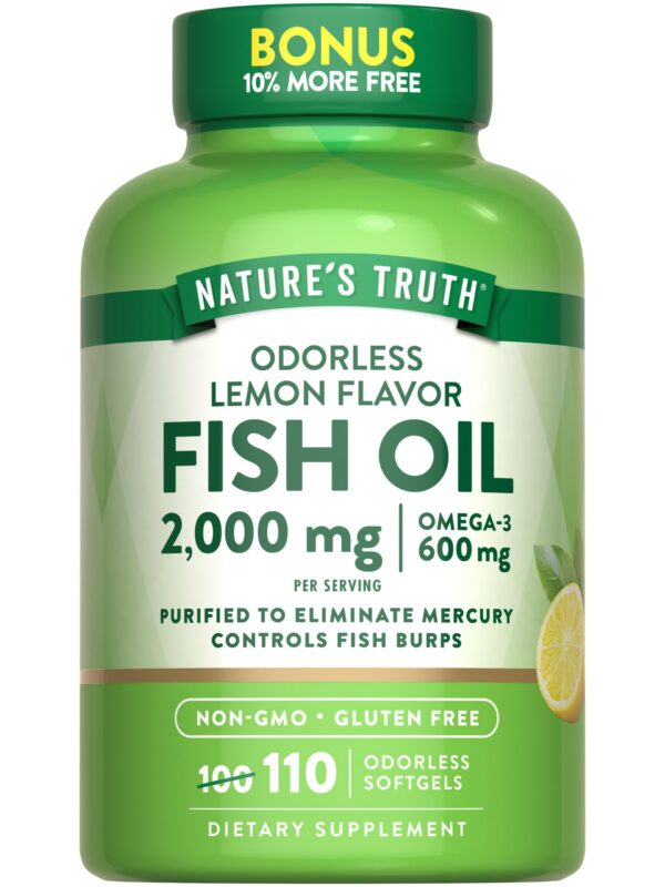 Nature's Truth Fish Oil 2000 mg bottle front