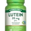 Etiqueta de Nature's Truth Luteína y Zeaxantina