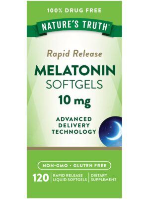 Version 1.0.0 Nature's Truth melatonina 10mg softgels liberación rápida