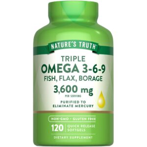 Version 1.0.0 Frasco Nature's Truth Omega 3-6-9 Softgels frontal