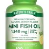 Version 1.0.0 Etiqueta de Nature's Truth Omega-3 mini limón