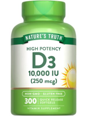 Version 1.0.0 Frasco de Nature's Truth Vitamina D3 10000 UI
