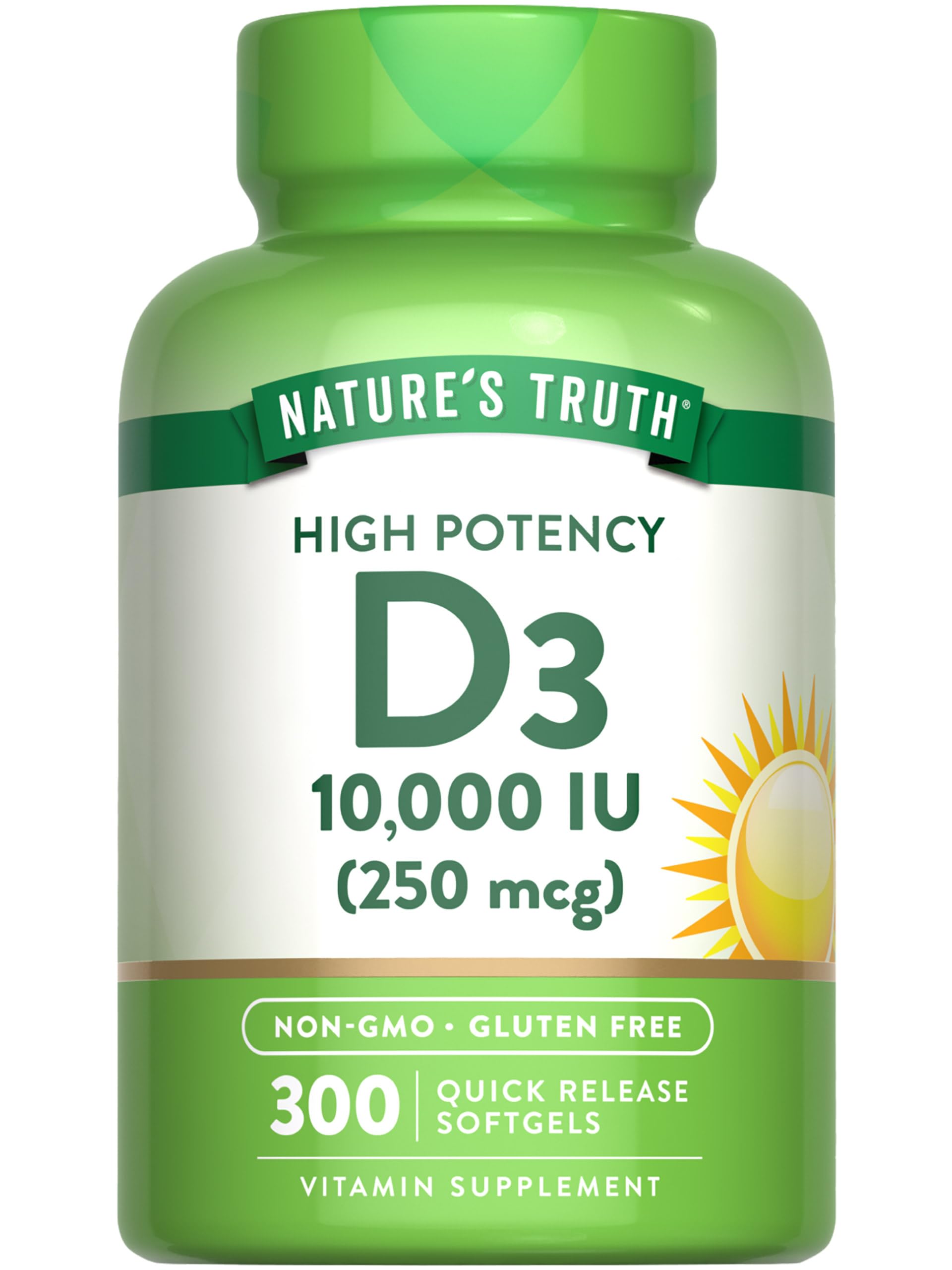 Vitamin D3, 10000 IU