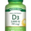 Version 1.0.0 Nature's Truth vitamina d3 2000 ui botella frontal