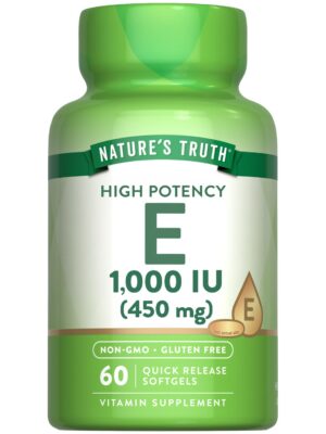 Nature's Truth vitamina e cápsulas blandas 1000 ui 60 unidades