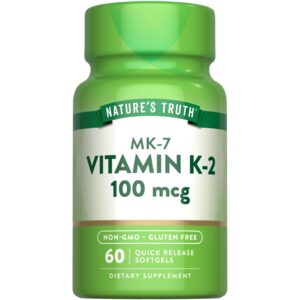 Version 1.0.0 Nature's Truth Vitamina K2 MK-7 100 mcg en cápsulas blandas