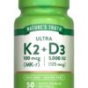 Nature's Truth Vitamin K2 MK7 Complex botella de 50 cápsulas blandas