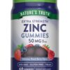 Gominolas de zinc Nature's Truth frasco frontal