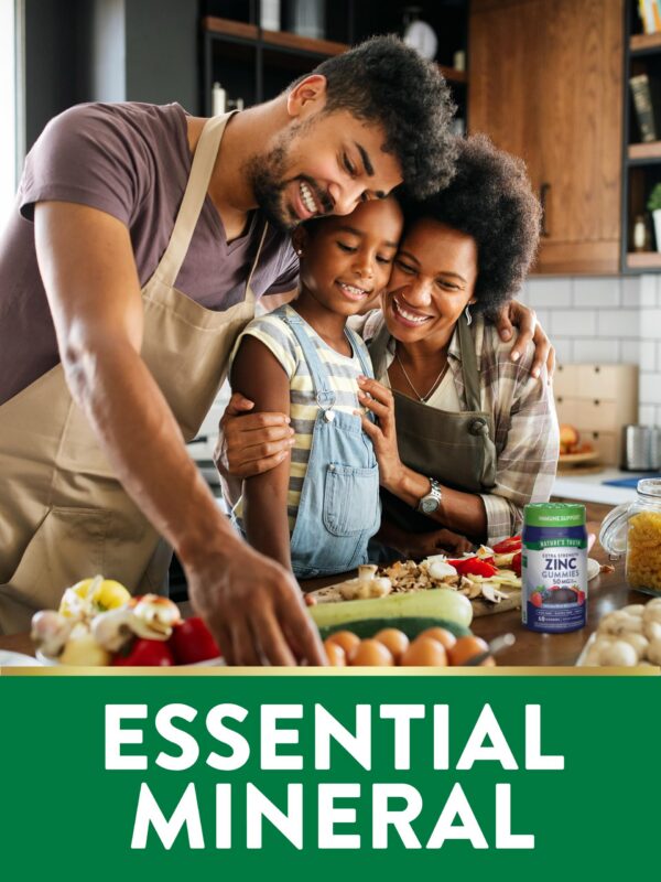 Frente del frasco Nature's Truth Zinc Gummies