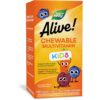 Nature’s Way Alive! multivitaminas masticables niños envase
