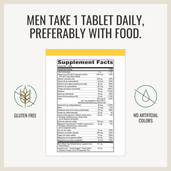 Version 1.0.0 Lado derecho Nature's Way Alive multivitamínico 50+ paquete mujeres y hombres