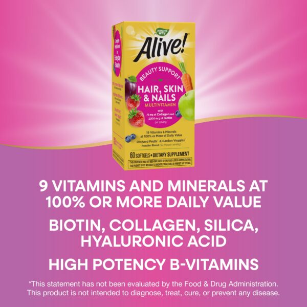 Nature's Way Alive multivitamínico cápsulas blandas