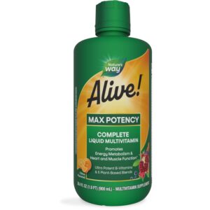 Nature's Way Alive multivitamínico líquido máxima potencia 30.4 fl oz