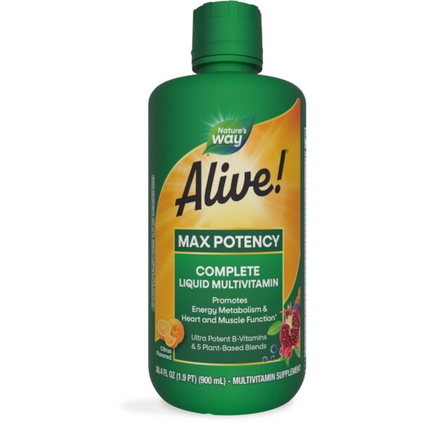 Nature's Way Alive multivitamínico líquido máxima potencia 30.4 fl oz