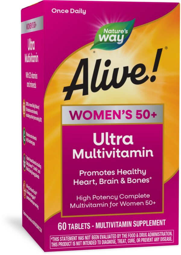 Version 1.0.0 Nature's Way Alive suplemento multivitamínico para mujeres 50 plus