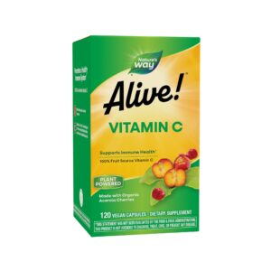 Frasco frontal Nature's Way Alive Vitamina C acerola