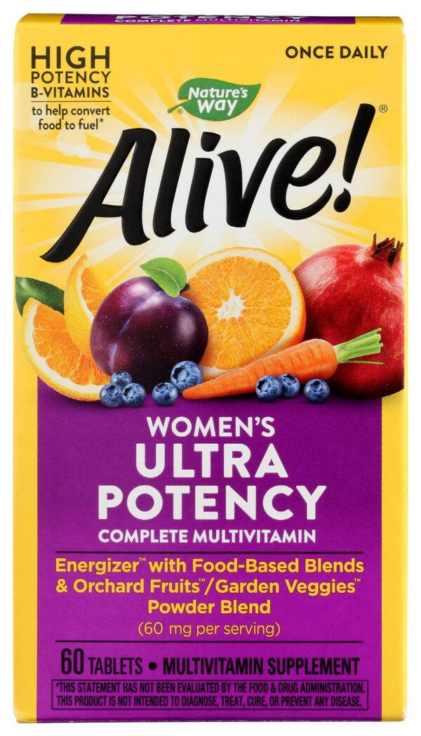Frente del envase Natures Way Alive Women Multivitamin