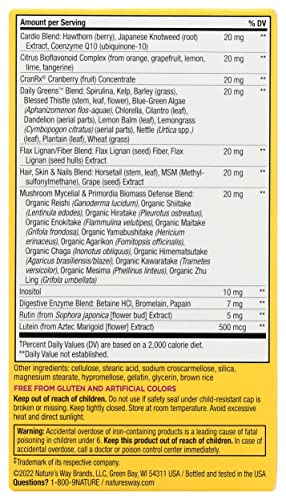 Etiqueta lateral del producto Natures Way Alive Women Multivitamin