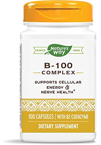 Nature's Way B-100 Complex frasco y etiqueta