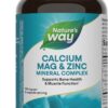 Frasco de Nature's Way calcio magnesio zinc capsulas