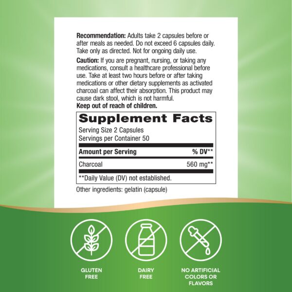 Nature's Way Carbón Activado cápsulas blister