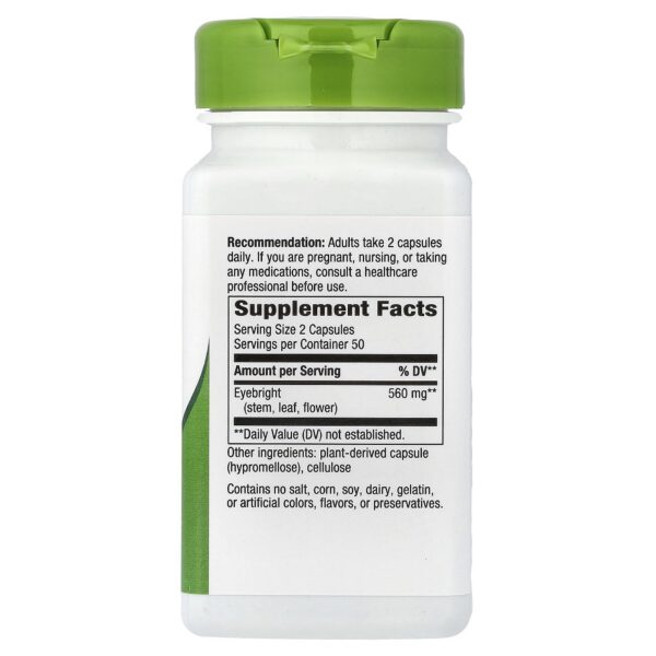 Etiqueta de Eyebright Nature's Way