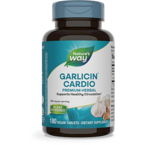 Paquete de Nature's Way Garlicin Cardio 180 tabletas