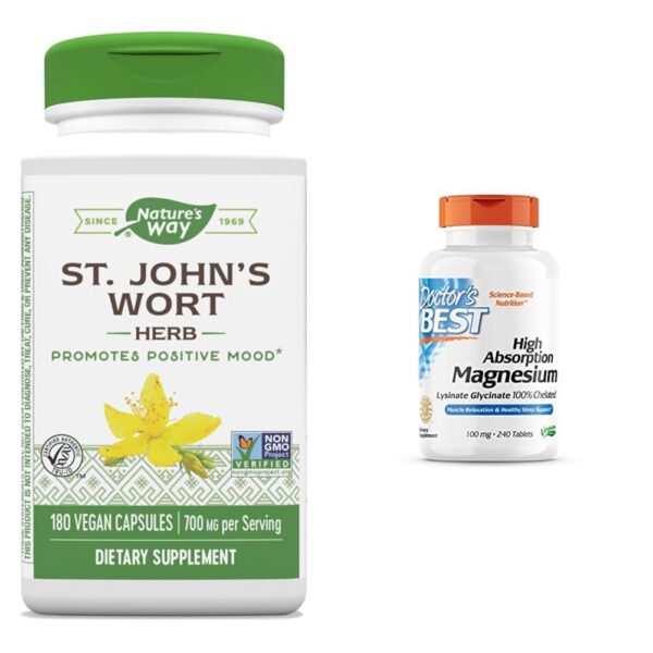 Nature's Way Hipérico promocionando estado de ánimo positivo