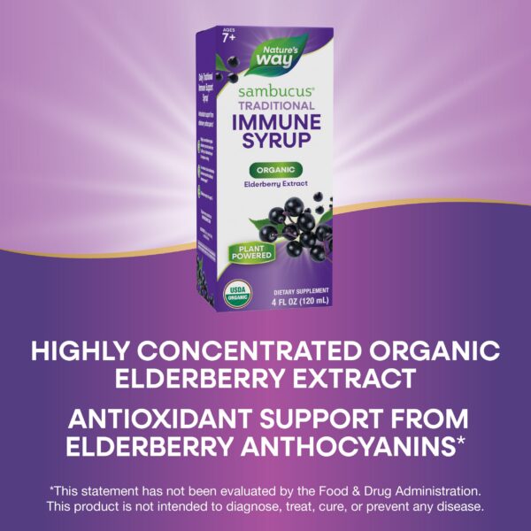 Nature's Way jarabe inmunológico uso diario instrucciones