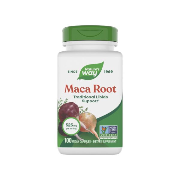 Version 1.0.0 Frasco frontal de Nature's Way Maca Root