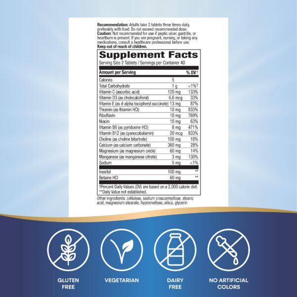 Tabla nutricional en empaque