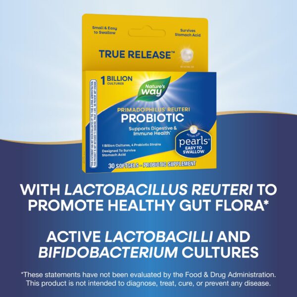 Empaque de Nature's Way Primadophilus para salud digestiva e inmunidad