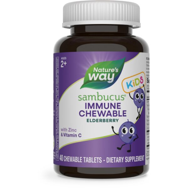 Nature's Way Sambucus masticables para niños 2 años