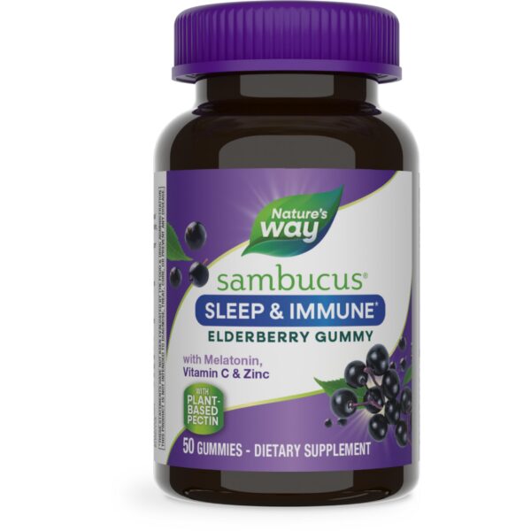 Version 1.0.0 Nature's Way Sambucus Sueño + Inmunidad gomitas 50 piezas envase
