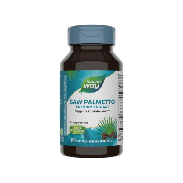 Version 1.0.0 Botella de Saw Palmetto Nature's Way para salud prostática
