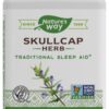 Nature's Way Skullcap cápsulas veganas apoyo sueño tradicional