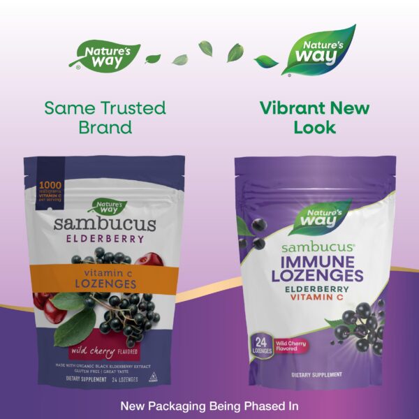 Nature's Way suplemento pastillas saúco para inmunidad