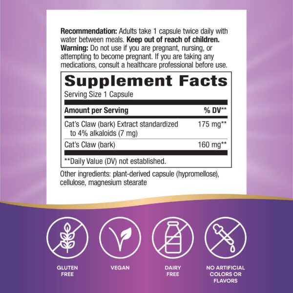 Frasco Nature's Way Uña de Gato