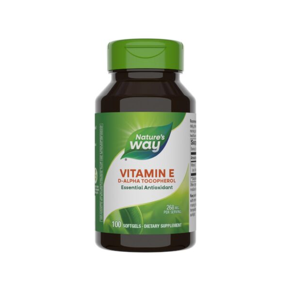 Nature's Way Vitamina E D-Alpha Tocoferol 100 softgels antioxidante