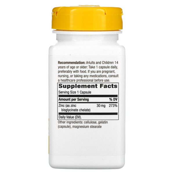 Version 1.0.0 Etiqueta del producto zinc quelado Nature's Way