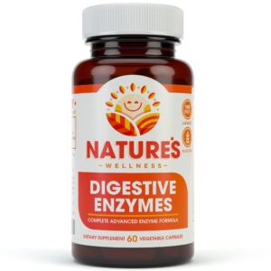 Natures Wellness Enzimas Digestivas Completas frasco 60 cápsulas