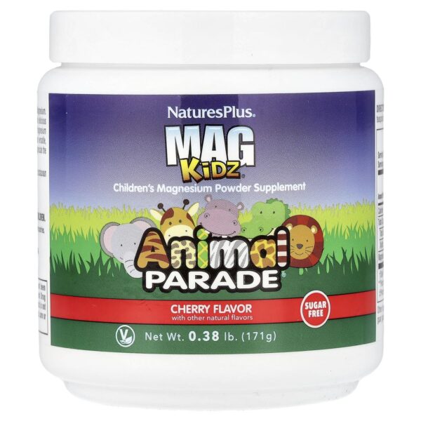 Version 1.0.0 NaturesPlus Animal Parade MagKidz polvo magnesio cereza