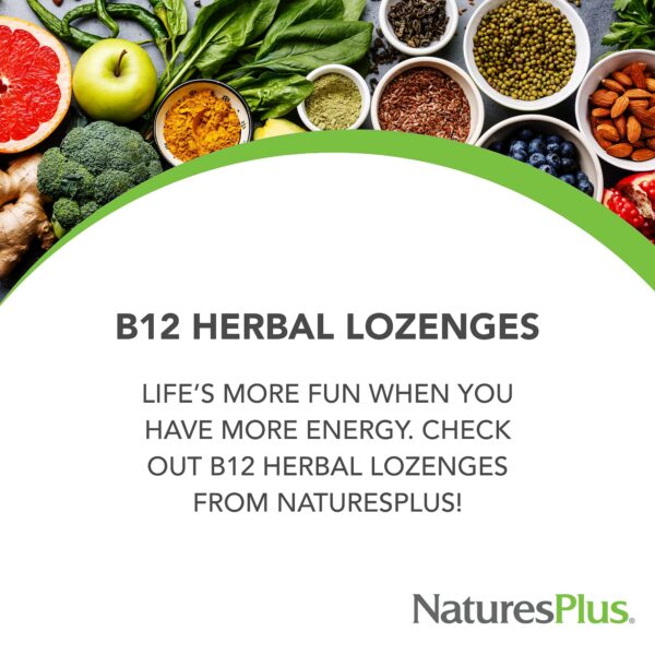 Pastillas sublinguales B12 frambuesa NaturesPlus