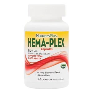 Frasco NaturesPlus Hema-Plex Hierro 85 mg
