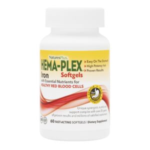 Version 1.0.0 NaturesPlus Hema-Plex Iron etiqueta frontal