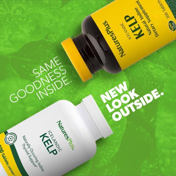 NaturesPlus icelandic kelp etiqueta nutricional