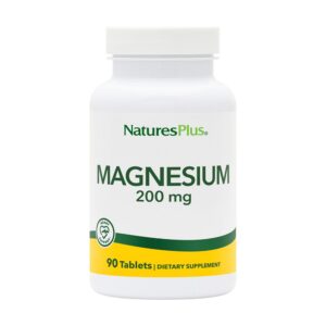 NaturesPlus magnesio 200 mg etiqueta